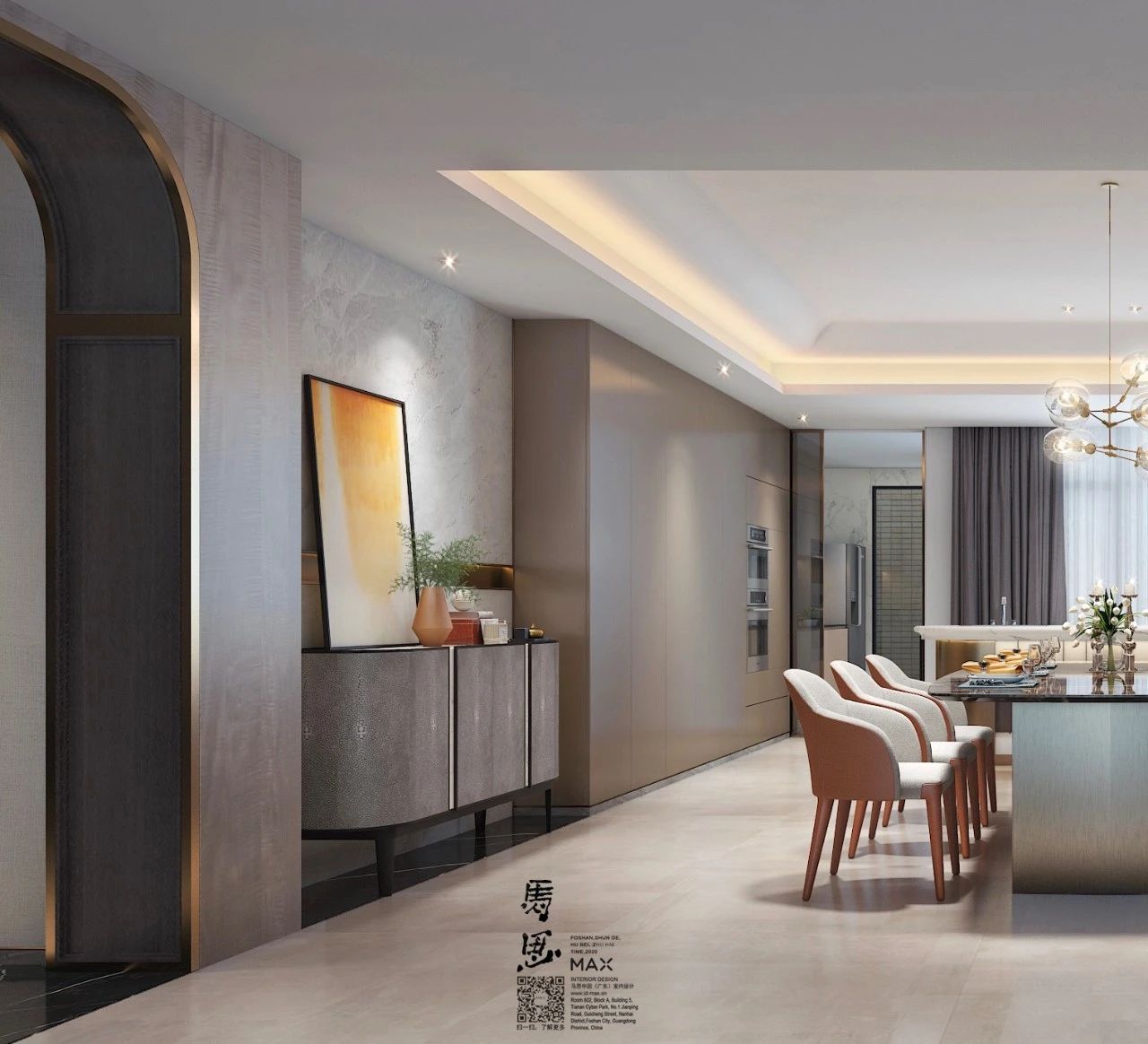 廣州裝修設計馬思 | 一樣的輕奢,不一樣的空間腔調